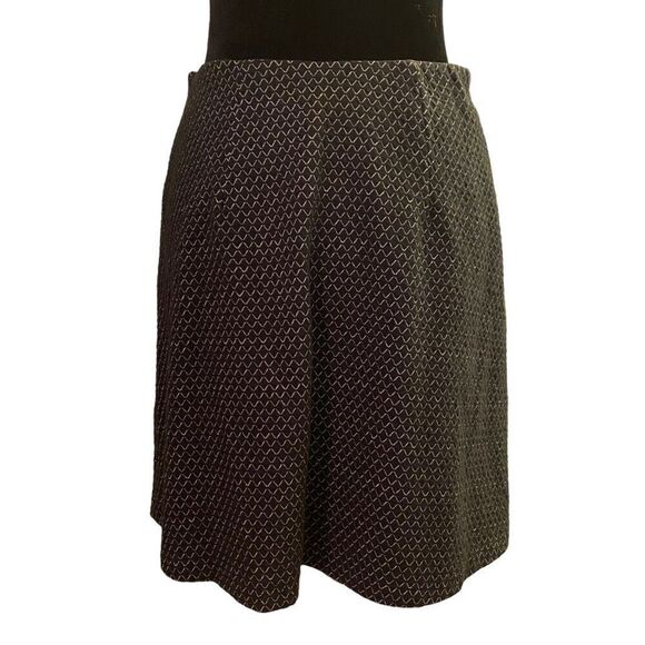 Ann Taylor Loft Diamond Pull On Black Skirt Size Small - Picture 4 of 12